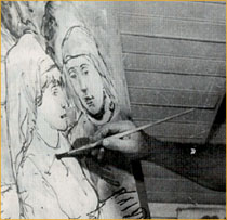 "Paisagem”, óleo sobre tela, 1940. (Detalhe)