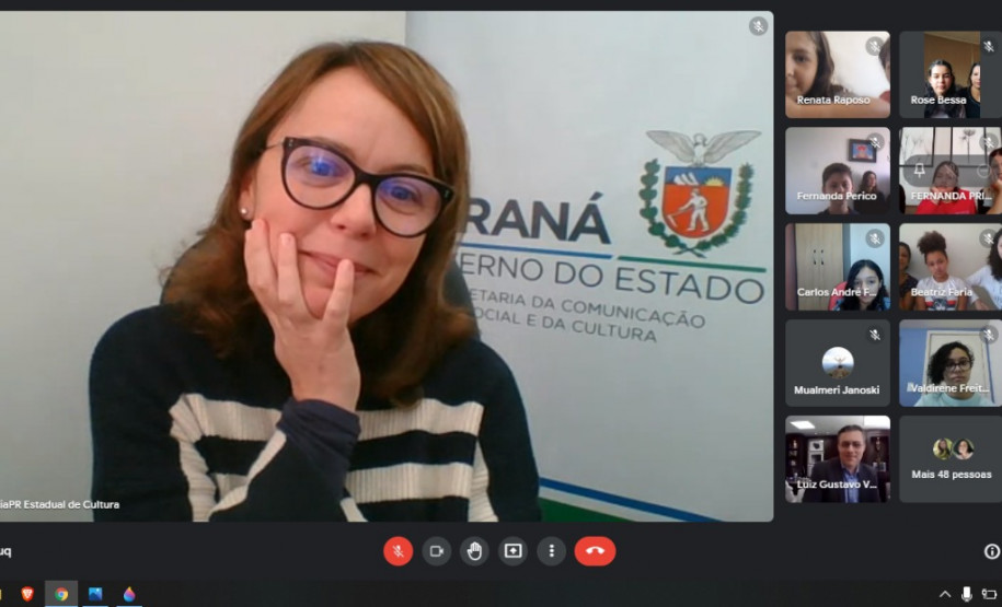 Luciana Casagrande Pereira em destaque na premiação virtual