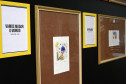 Exposição "Voz" traz gravuras e escritas de crianças e adolescentes acolhidas pela Cada do Piá I, em Curitiba. 