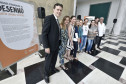 A equipe do Centro Juvenil de Artes na premiação do Concurso de Desenho do Centro Juvenil de Artes. Curitiba, 12 de novembro de 2019.