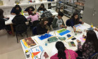 Alunos do Instituto de Educação do Paraná durante curso no Centro Juvenil de Artes.