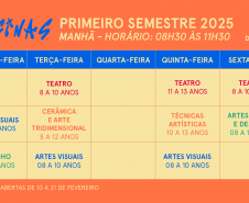 GRADE HORÁRIA 1º SEM 2025 MANHÃ