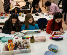 Centro Juvenil de Artes Plásticas divulga período de inscrições para oficinas do 2º semestre. Foto: Anderson Tozato/SEEC