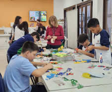 Centro Juvenil de Artes Plásticas oferece vivência artística à escolas. Foto: Helena Godoy/SEEC