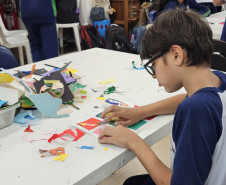 Centro Juvenil de Artes Plásticas oferece vivência artística à escolas. Foto: Helena Godoy/SEEC