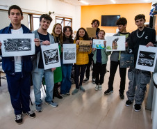 Obras de jovens talentos do CJAP vão compor a exposição de Fernando Calderari. Foto: Kraw Penas/SEEC 