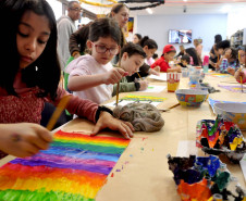 CJAP Divertido abre inscrições para oficinas de Arte gratuitas para crianças. Foto: Anderson Tozato/SEEC