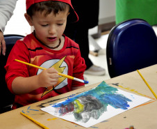 CJAP Divertido abre inscrições para oficinas de Arte gratuitas para crianças. Foto: Anderson Tozato/SEEC