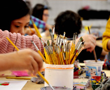 CJAP Divertido abre inscrições para oficinas de Arte gratuitas para crianças. Foto: Anderson Tozato/SEEC