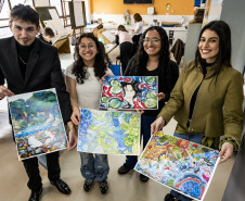 Alunos do Centro Juvenil de Artes Plásticas são classificados em concurso da Polônia. Fotos: Kraw Penas/SEEC