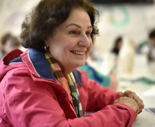 A professora Lurdinha Paglia leciona no CJAP há 25 anos.