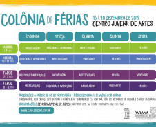 Inscrições abertas para a Colônia de Férias do Centro Juvenil de Artes