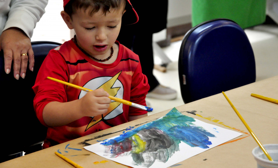 CJAP Divertido abre inscrições para oficinas de Arte gratuitas para crianças. Foto: Anderson Tozato/SEEC