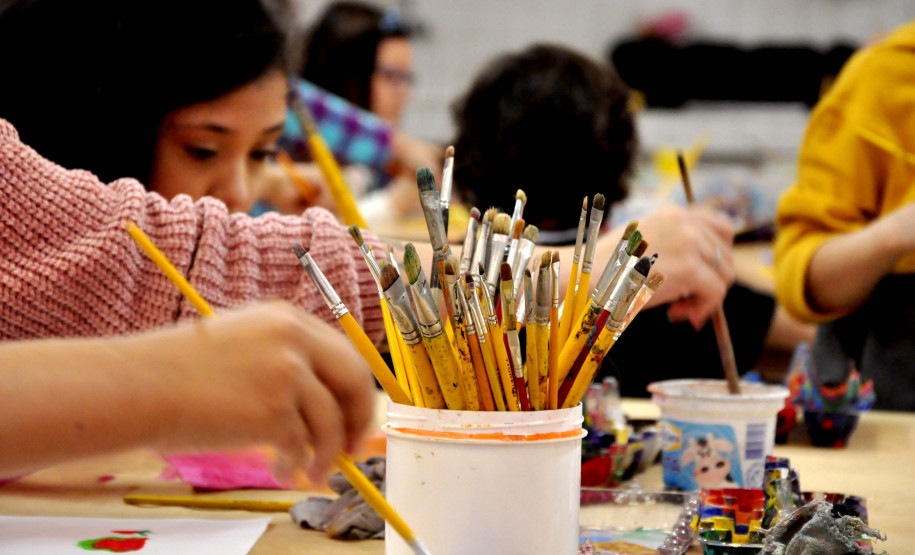 CJAP Divertido abre inscrições para oficinas de Arte gratuitas para crianças. Foto: Anderson Tozato/SEEC