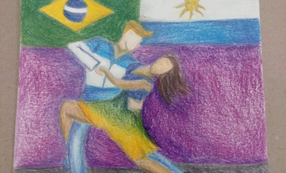 Brasil e Argentina abrem exposição simultânea sobre as Cataratas do Iguaçu Obras brasileiras em exposição na Argentina feita dos alunos do CJAP