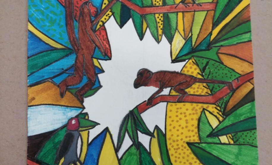 Brasil e Argentina abrem exposição simultânea sobre as Cataratas do Iguaçu Obras brasileiras em exposição na Argentina feita dos alunos do CJAP
