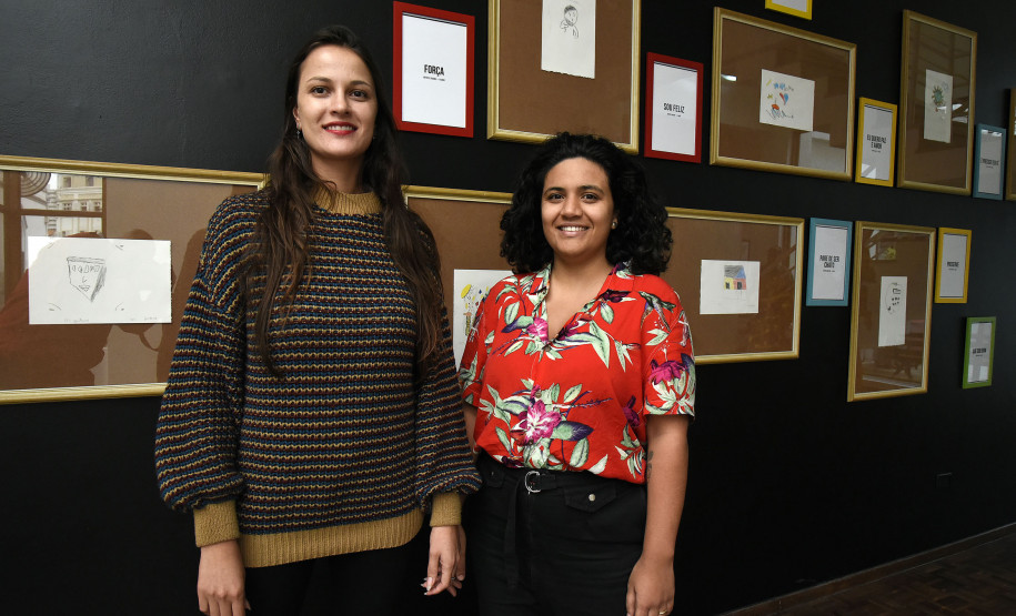 Exposição "Voz" apresenta trabalhos de crianças e adolescentes do projeto Transforme Sorrisos, comandado por Ana Nísio e Isadora Macedo.