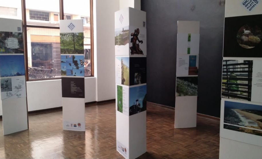 Exposição Encontros Desconcertantes "Encontros Desconcertantes" reúne poemas ilustrados de Priscila Prado e fica em exposição até 28 de junho de 2049 no hall do CJAP.